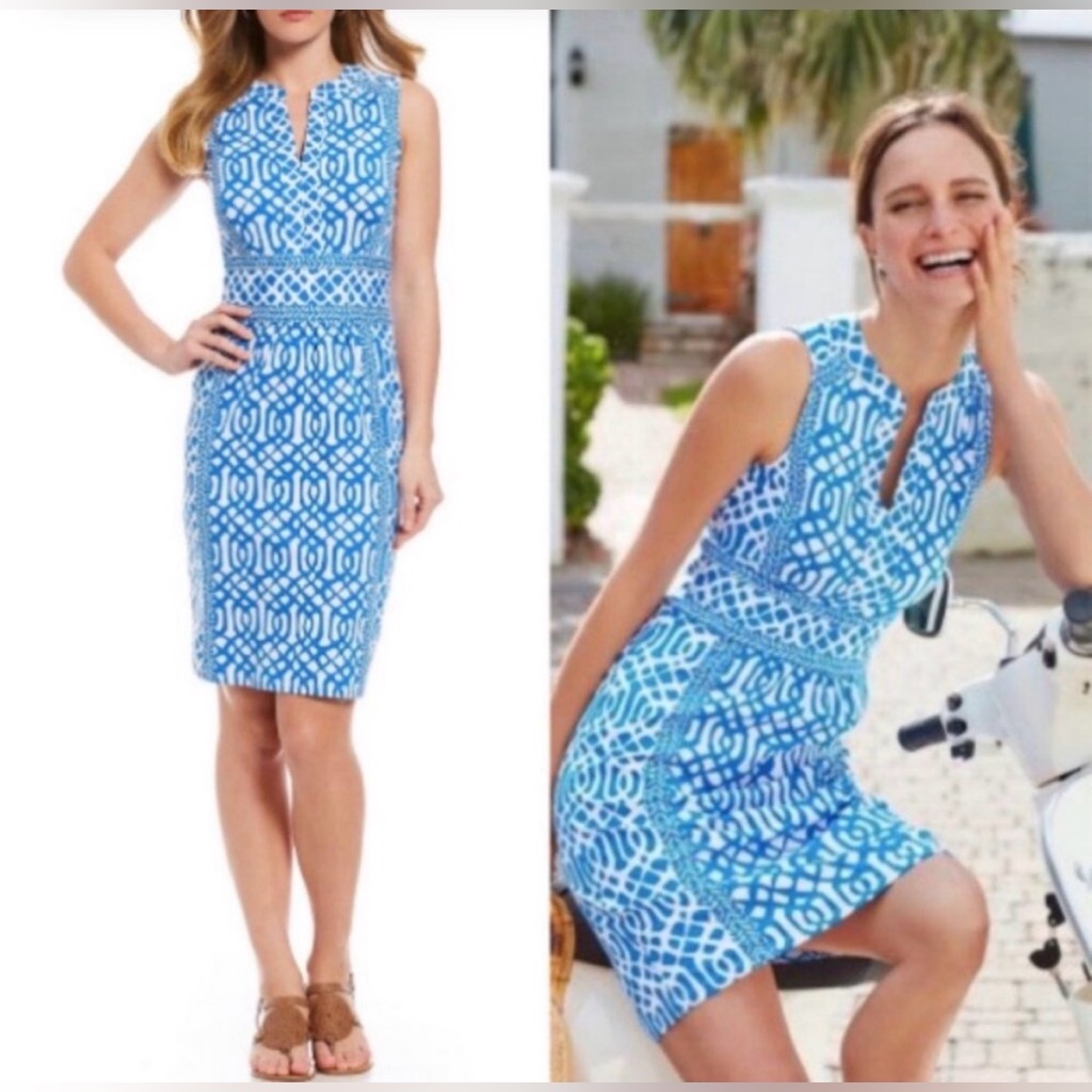 J. Mclaughlin Lola Catalina Midi Dress Size Medium